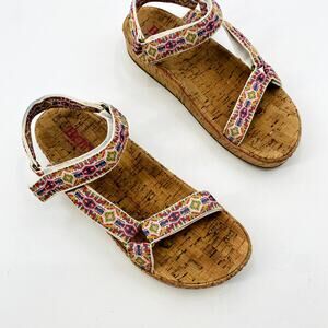 Born Pattern Velcro Sandals